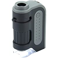 Los mejores  - Carson MicroBrite Plus - Microscopio de bolsillo- aumento 60x-120x- con Iluminación LED